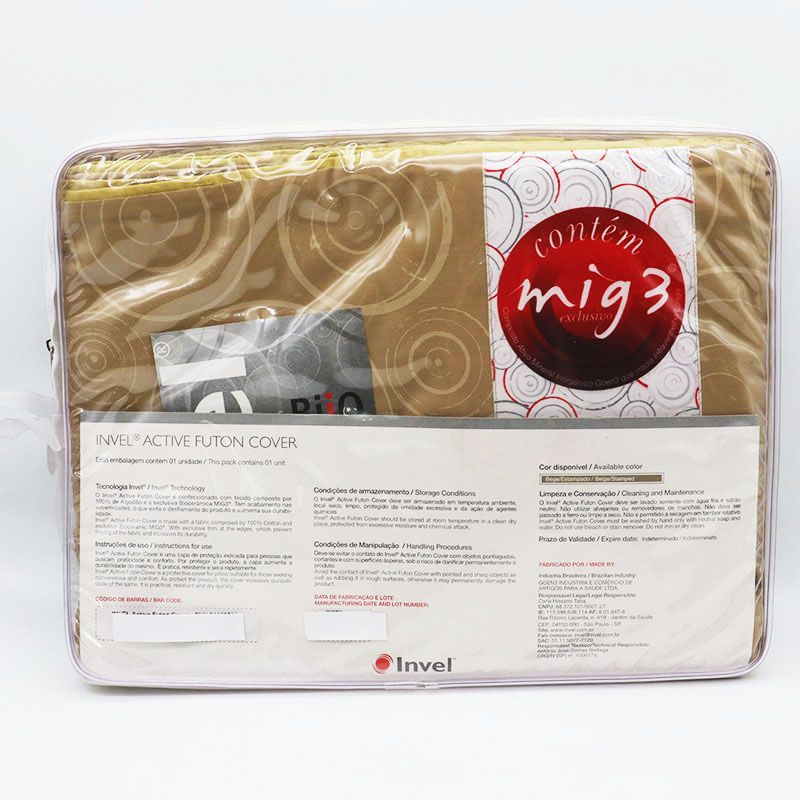 インヴェル Invel アクティブ布団カバー サイズ記載なし Beige stamped MR7-09-161