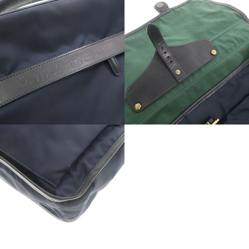 中古】フェリージ Felisi 1908 ナイロン レザー ブリーフケース