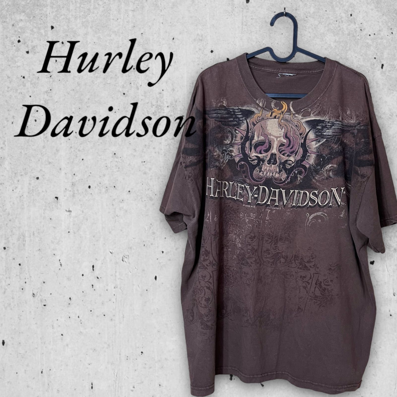 Harley Davidson ハーレーダビッドソン Tシャツ スカルウィング 