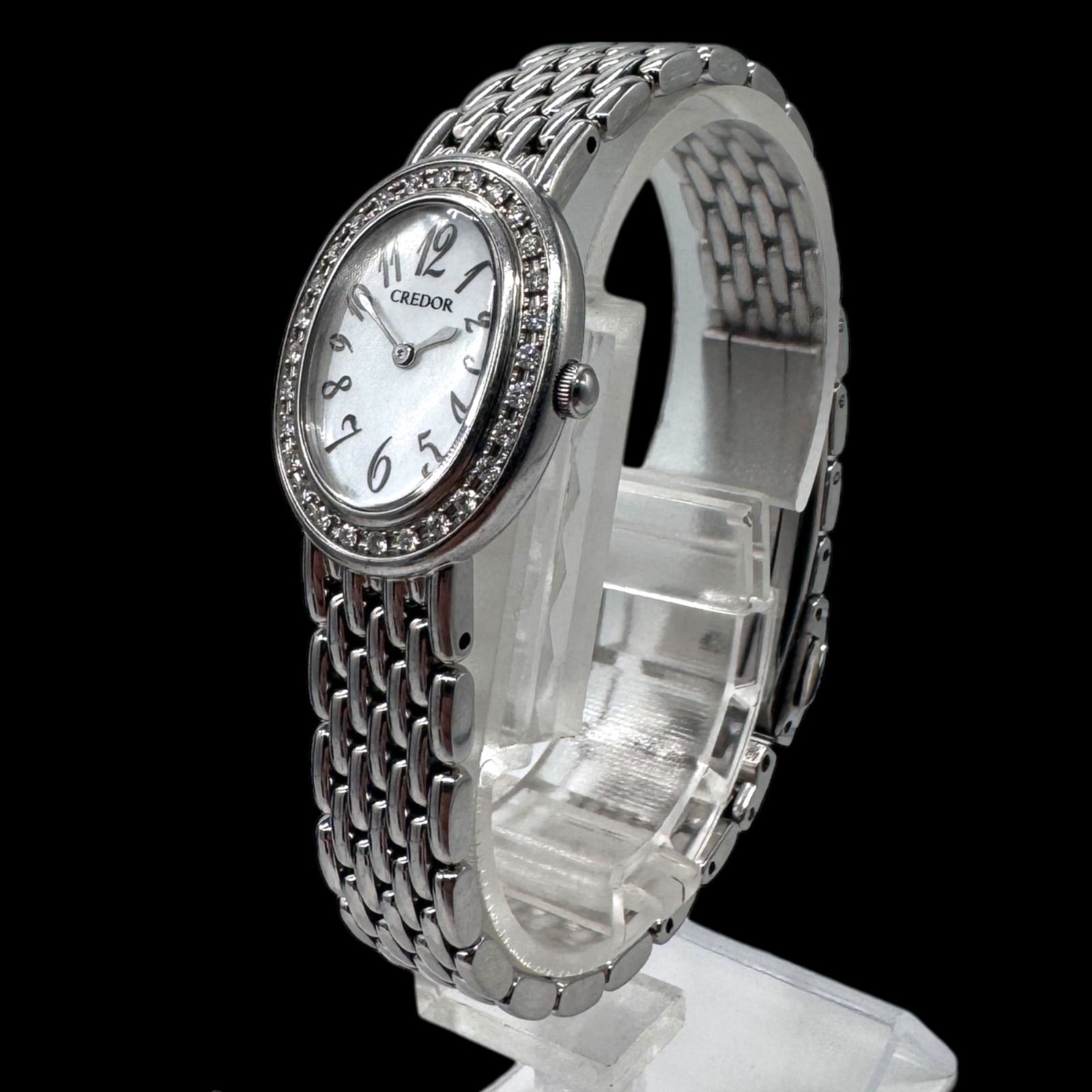 稼働 美品 SEIKO セイコー CREDOR クレドール シグノ ダイヤベゼル 