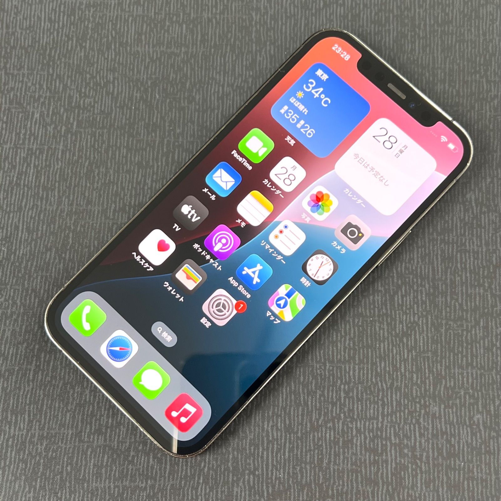 iPhone 12 (ジャンク) SIMロック解除済 iPhone 12 Pro 128GB グラファイト NGM53J/A