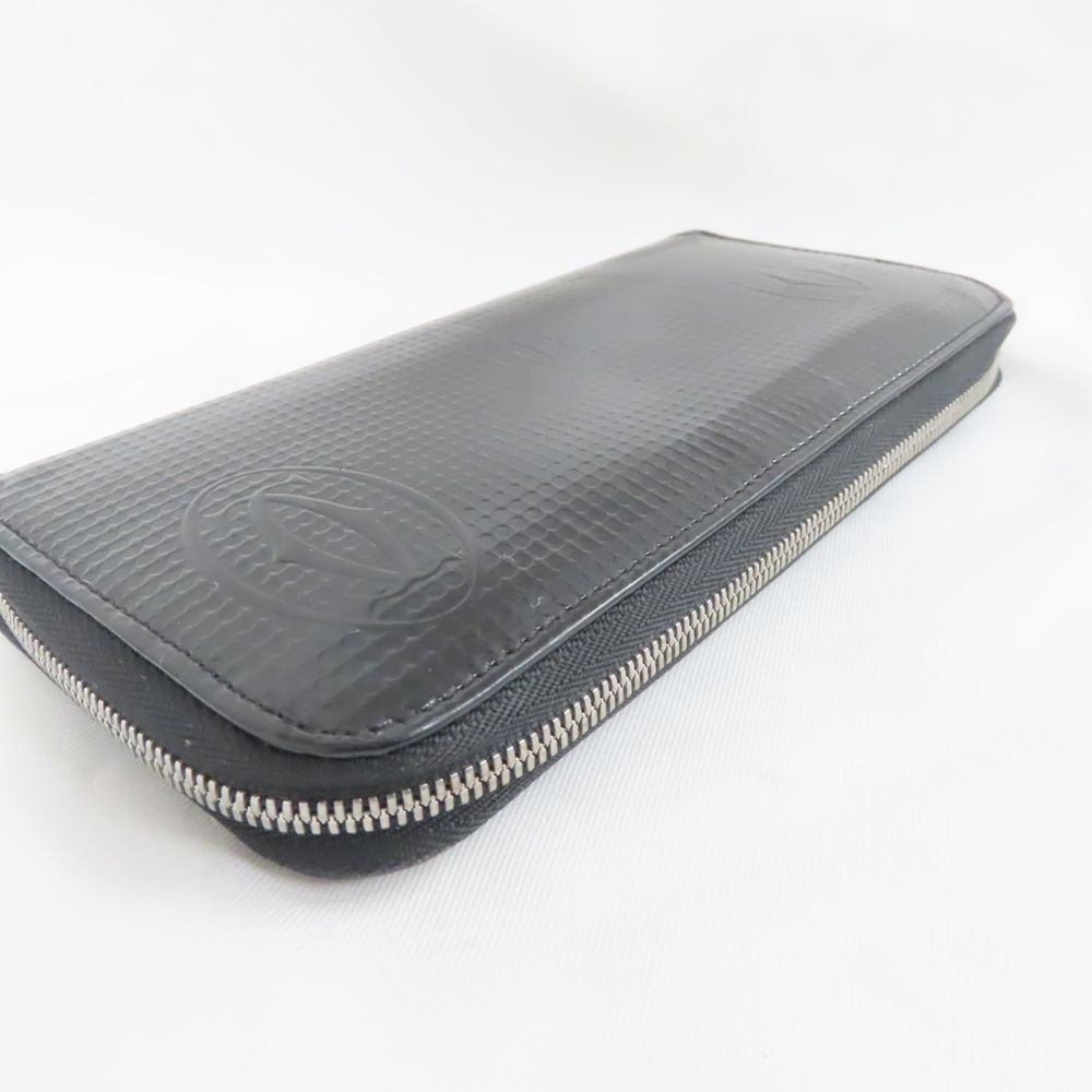 カルティエ 長財布 ハッピーバースデー ラウンドファスナー パテント ブラック Ts597741 中古 Ts597741 カルティエ 長財布 ハッピーバースデー ラウンドファスナー