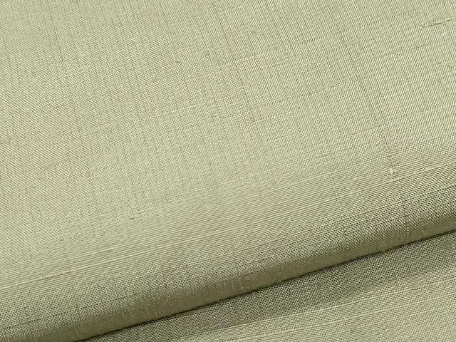 平和屋着物○奥のと紬 生紬 乃花染 草木染 利休色 反