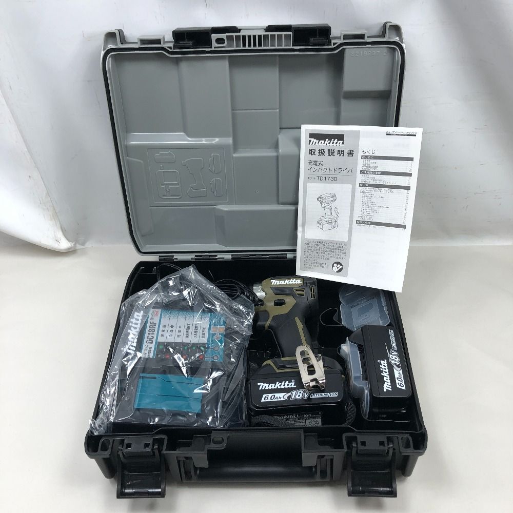 MAKITA マキタ 締め付け工具 インパクトドライバ ♥品 S 付属品完備 TD173DRGXO オリーブ