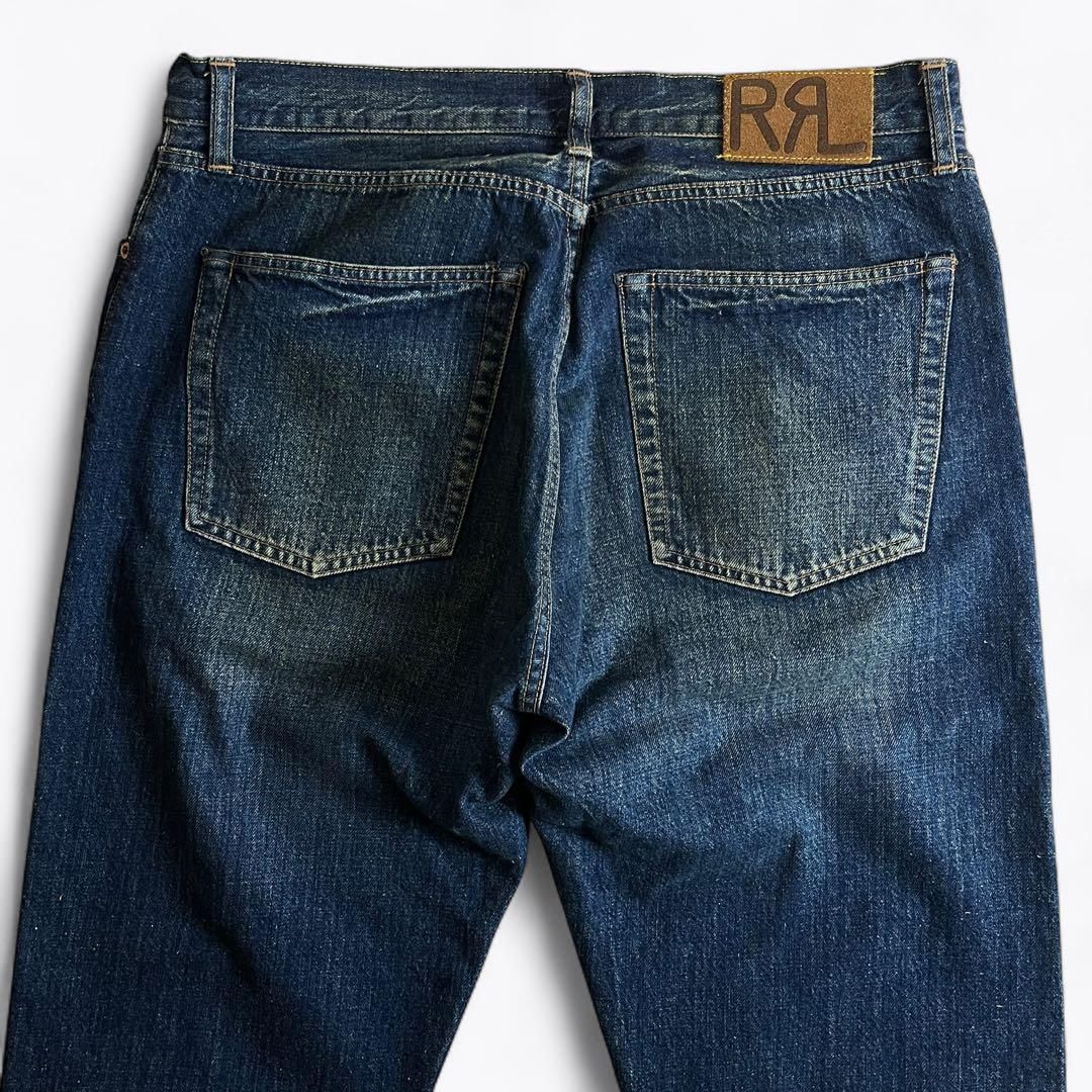 メンズ 【極上】RRL デニムパンツ ダメージ加工 Lot001 W34 2000000016351