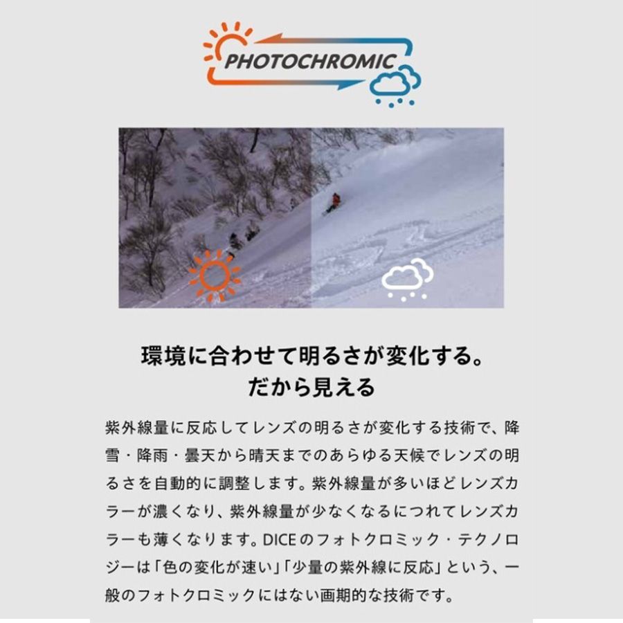 25-26 ダイス ゴーグル DICE スノーボード BANK バンク リミテッドモデル BK 54275 WHITEOUT ホワイト メンズ レディース