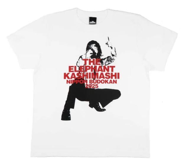 エレファントカシマシ エレカシ 宮本浩次 新春ライブ 2025 1|3.4 日本武道館 グッズ Tシャツ 白 M