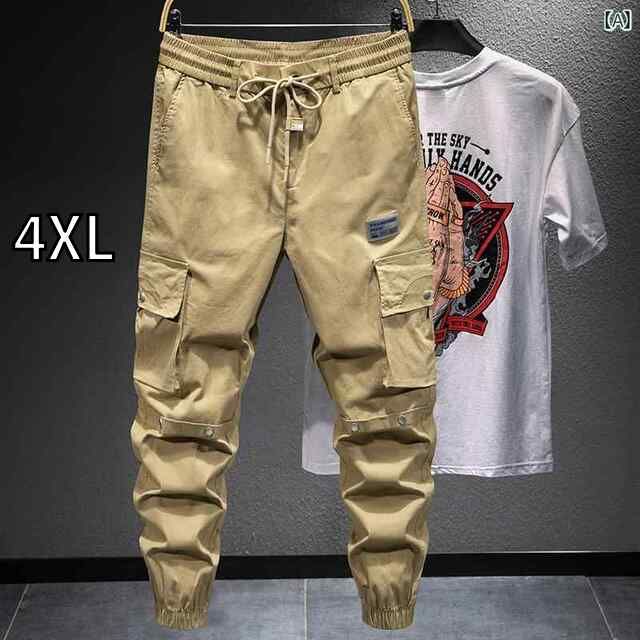 GUREITOJP] ミリタリーパンツ メンズ ストリート系 ルーズ ワイド