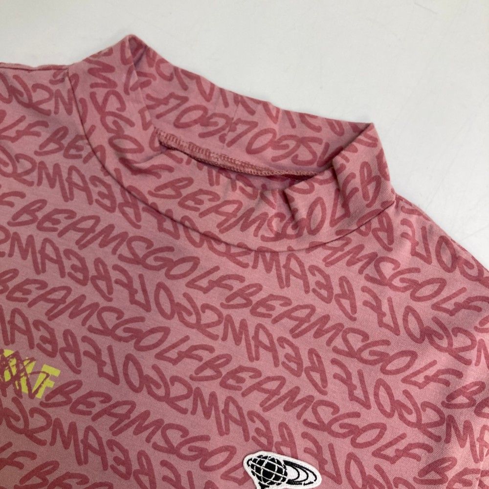 サイズ：M BEAMS GOLF ビームスゴルフ ハイネック 半袖Tシャツ