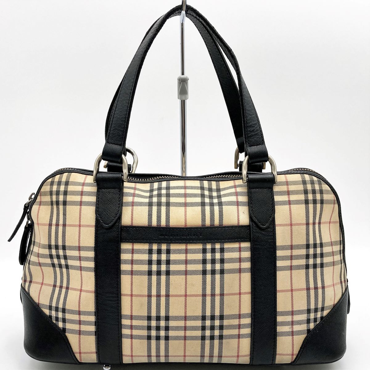 Burberry バーバリー ボストンバッグ ノバチェック ロットル 旅行カバン