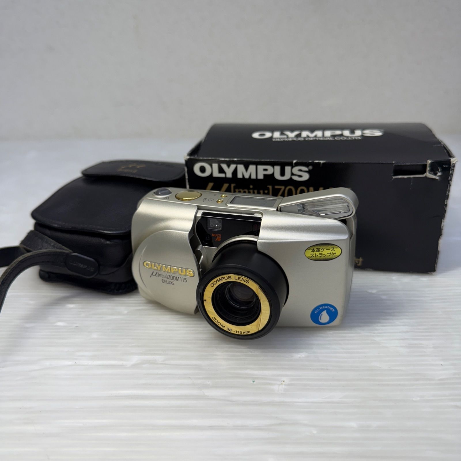 オリンパス ミューZOOM115 mju デラックス DELUXE OLYMPUS コンパクトフィルムカメラ リモコン 三脚 説明書