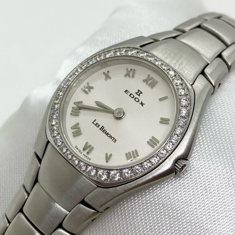 EDOX エドックス LES BEMONTS 28109 ダイヤベゼル 腕時計 - メルカリ