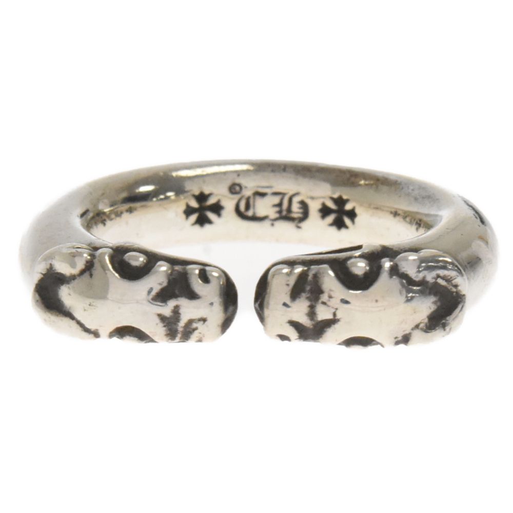 クロムハーツ DOUBLE DOG RINGダブルドッグ シルバーリング美品 CHROME HEARTS/クロムハーツ DOUBLE DOG RING/ダブルドッグ