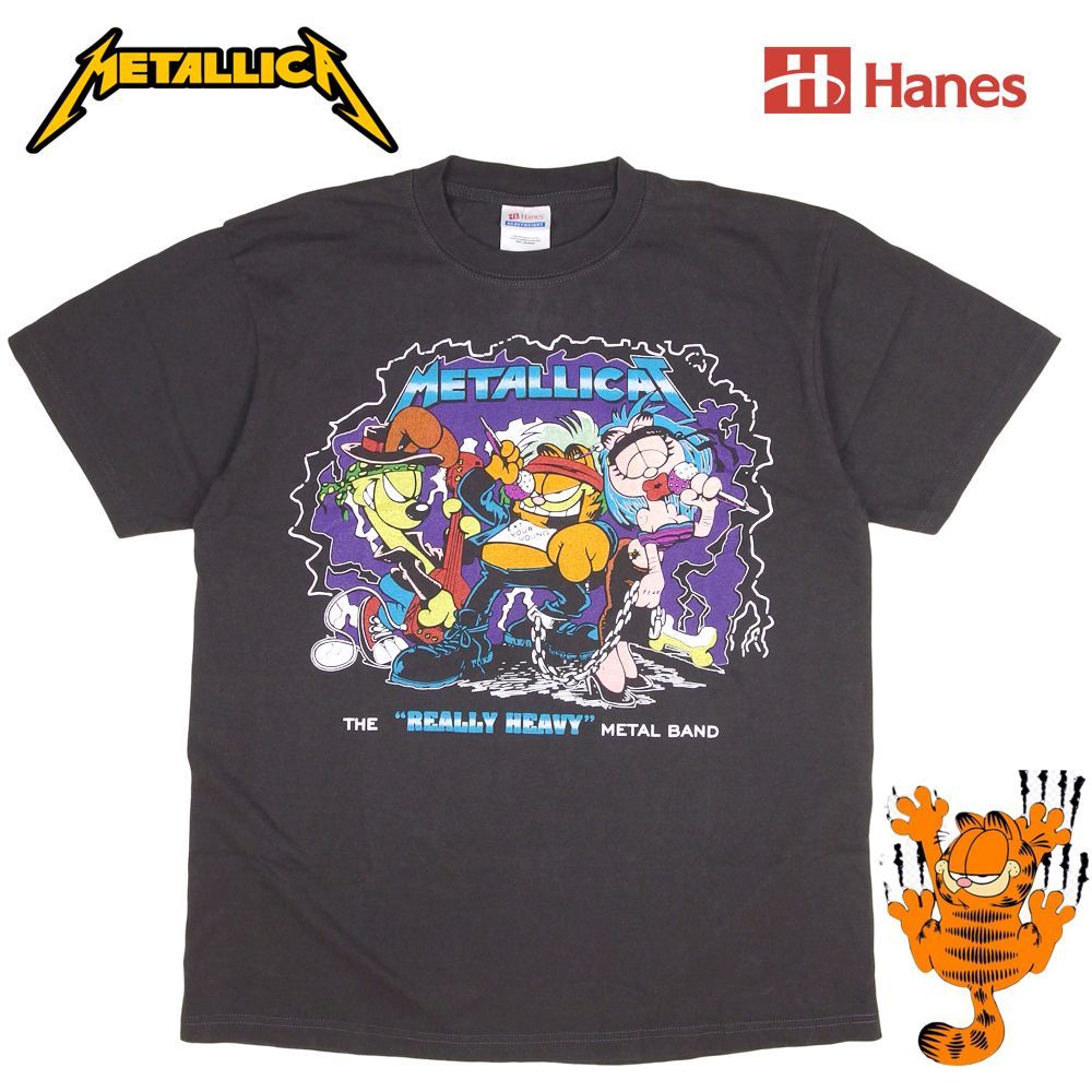 302 METALLICA メタリカ Tシャツ 美品 Hanes製 チャコール Lサイズ