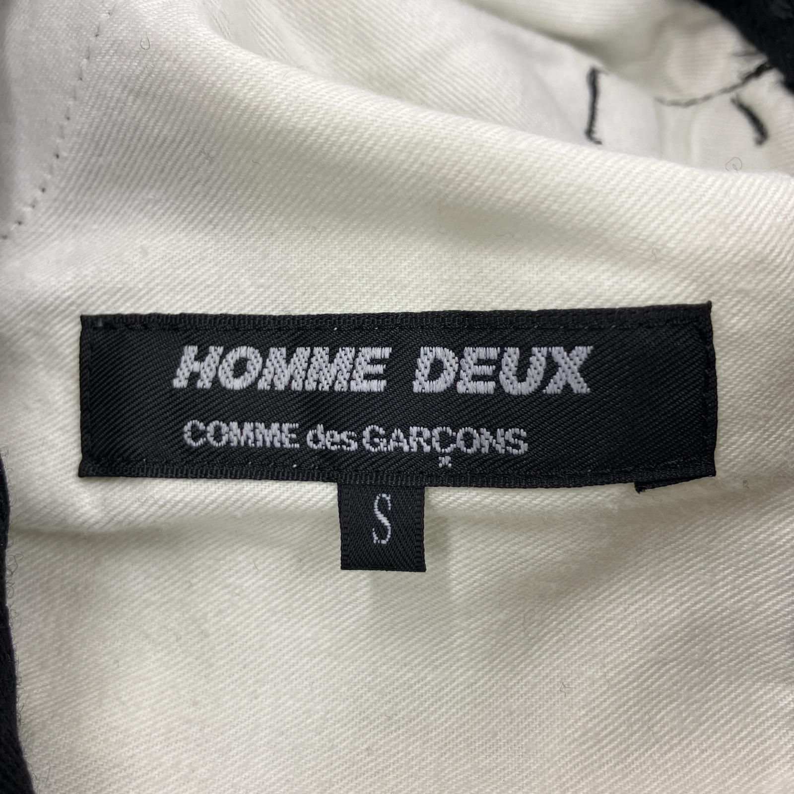 COMME des GARCONS HOMME DEUX リネンスラックス S ブラック