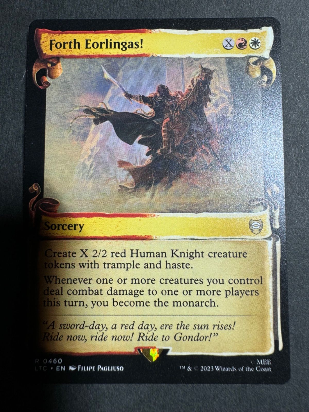 MTG 進め、エオルの家の子よ! 英語版 巻物ショーケース 2枚セット MTG 進め、エオルの家の子よ! 英語 ショーケース 指輪物語 LTC