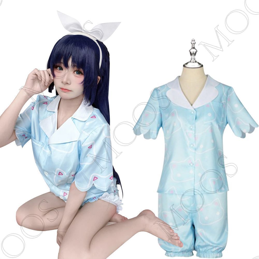 最安価格 早瀬 ユウカ パジャマ はやせ コスプレ衣装 ブルアカ 半袖 短 ホビー