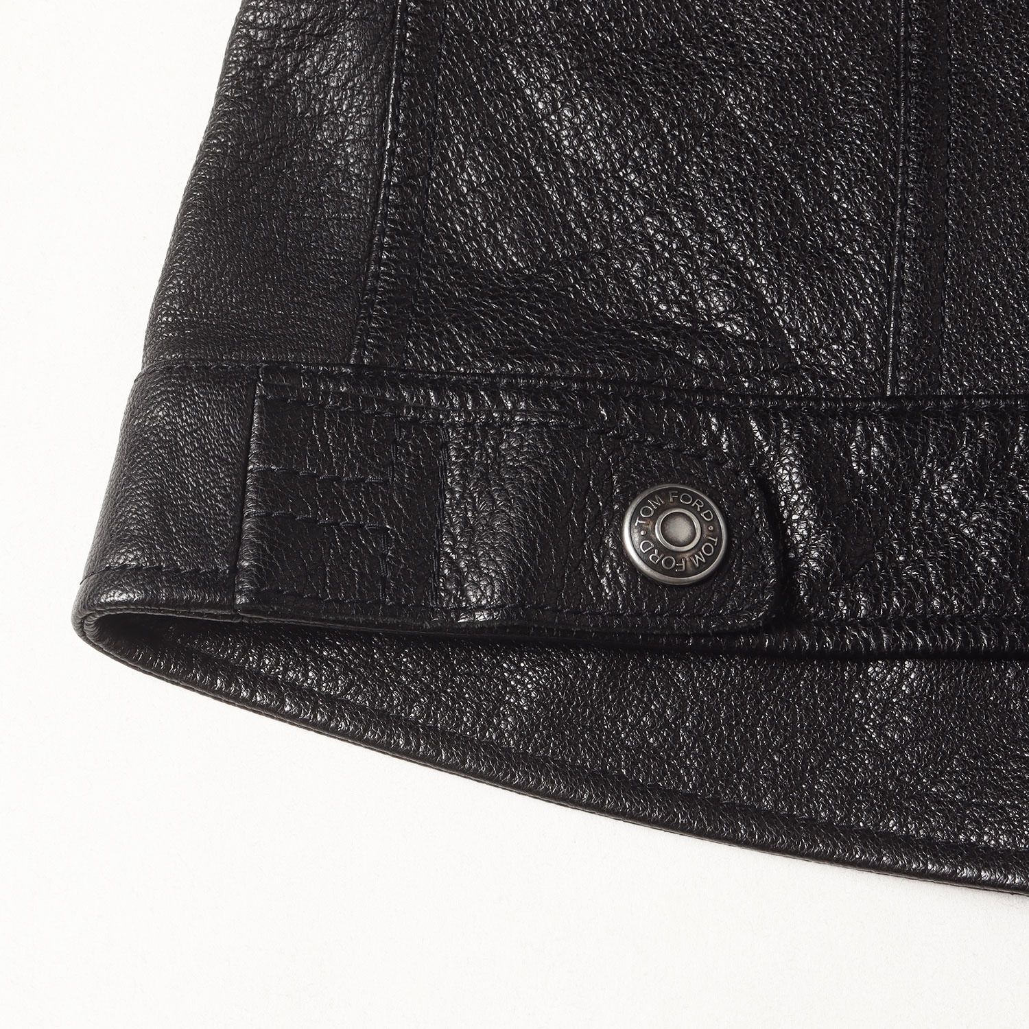 [美品]TOM FORD ブラックデニムジャケット Lサイズ 美品]TOM FORD ブラックデニムジャケット Lサイズ 美品]TOM FORD