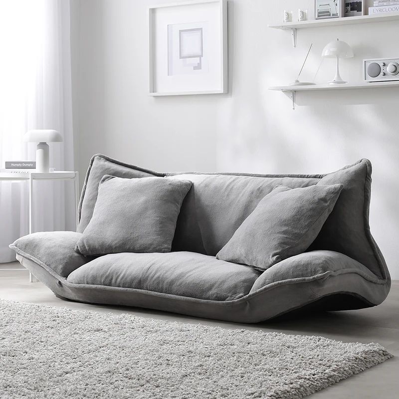 オットマン付きソファベッド ニトリ 青ブルー 収納付き 3人がけソファ