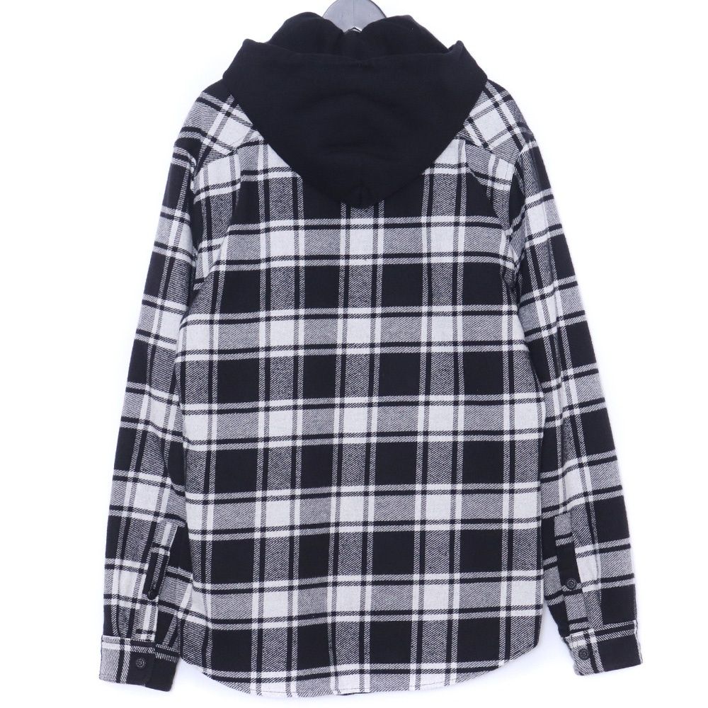 OFF-WHITE Padded Hoodie Shirt Mサイズ ホワイト ブラック OMGA061E18A27001