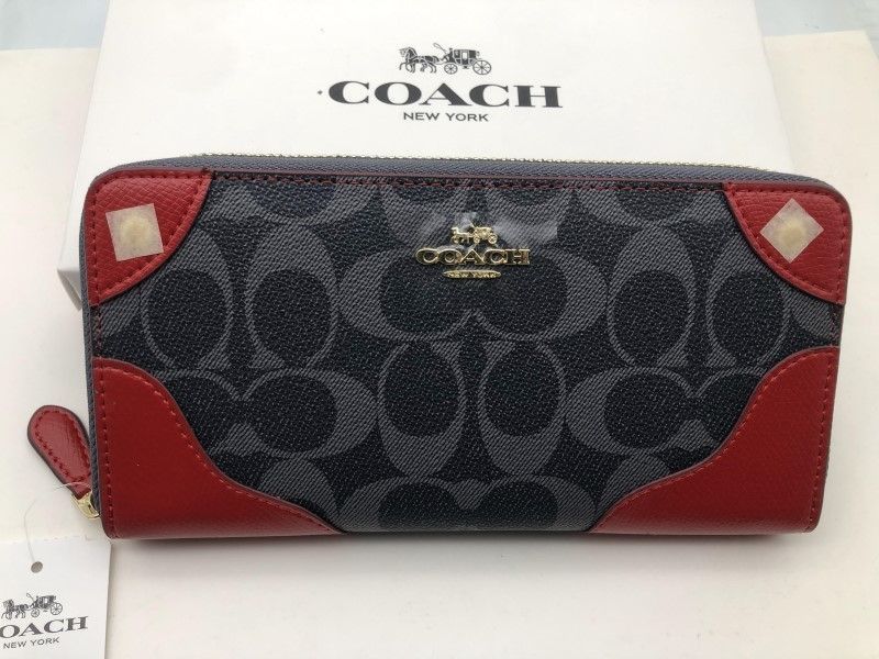 コーチ COACH 長財布 財布 シグネチャー アコーディオンラウンドジップウォレット財布 新品 F53780 z188