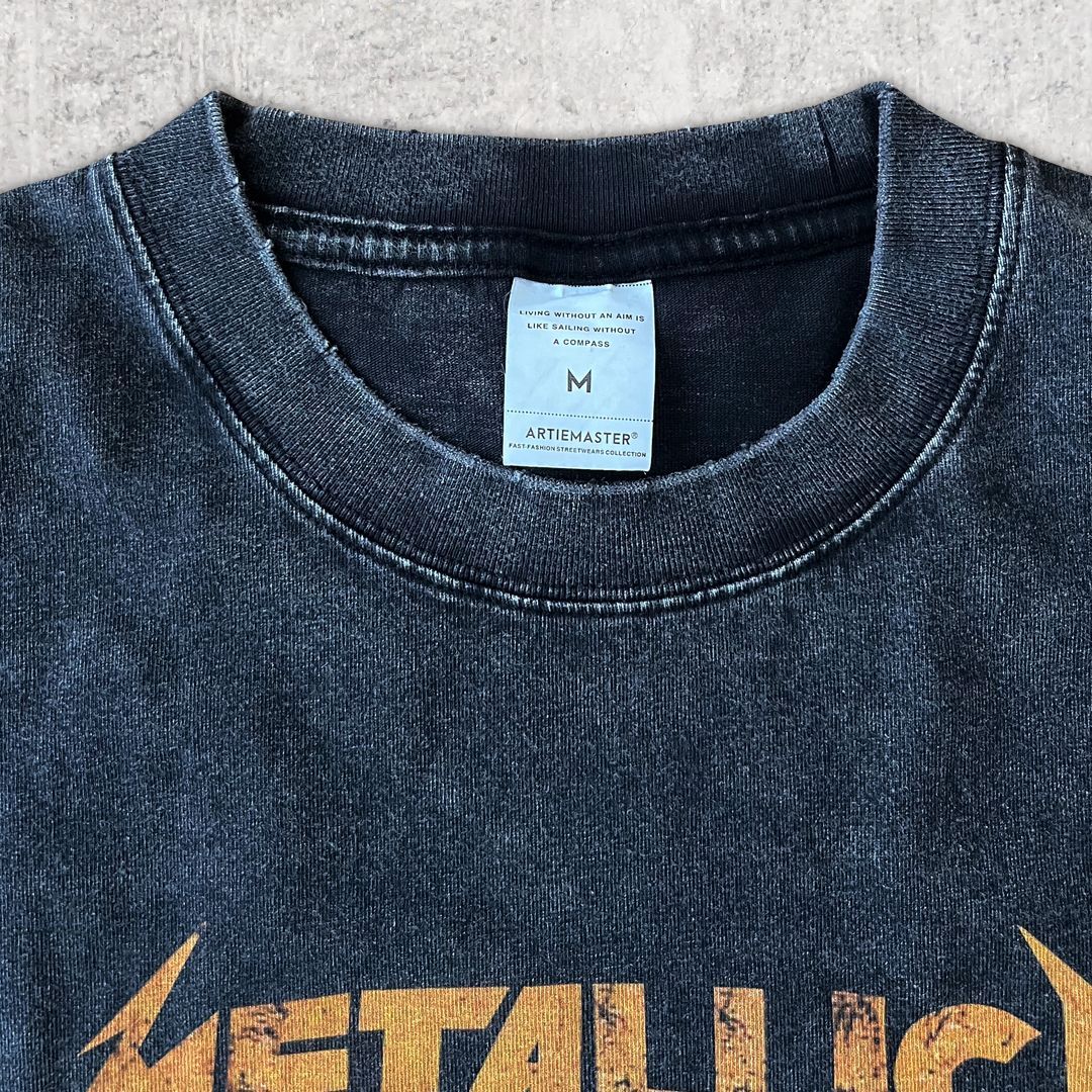 Metallica・メタリカ】Mサイズ Tシャツ ビンテージ風ブラック