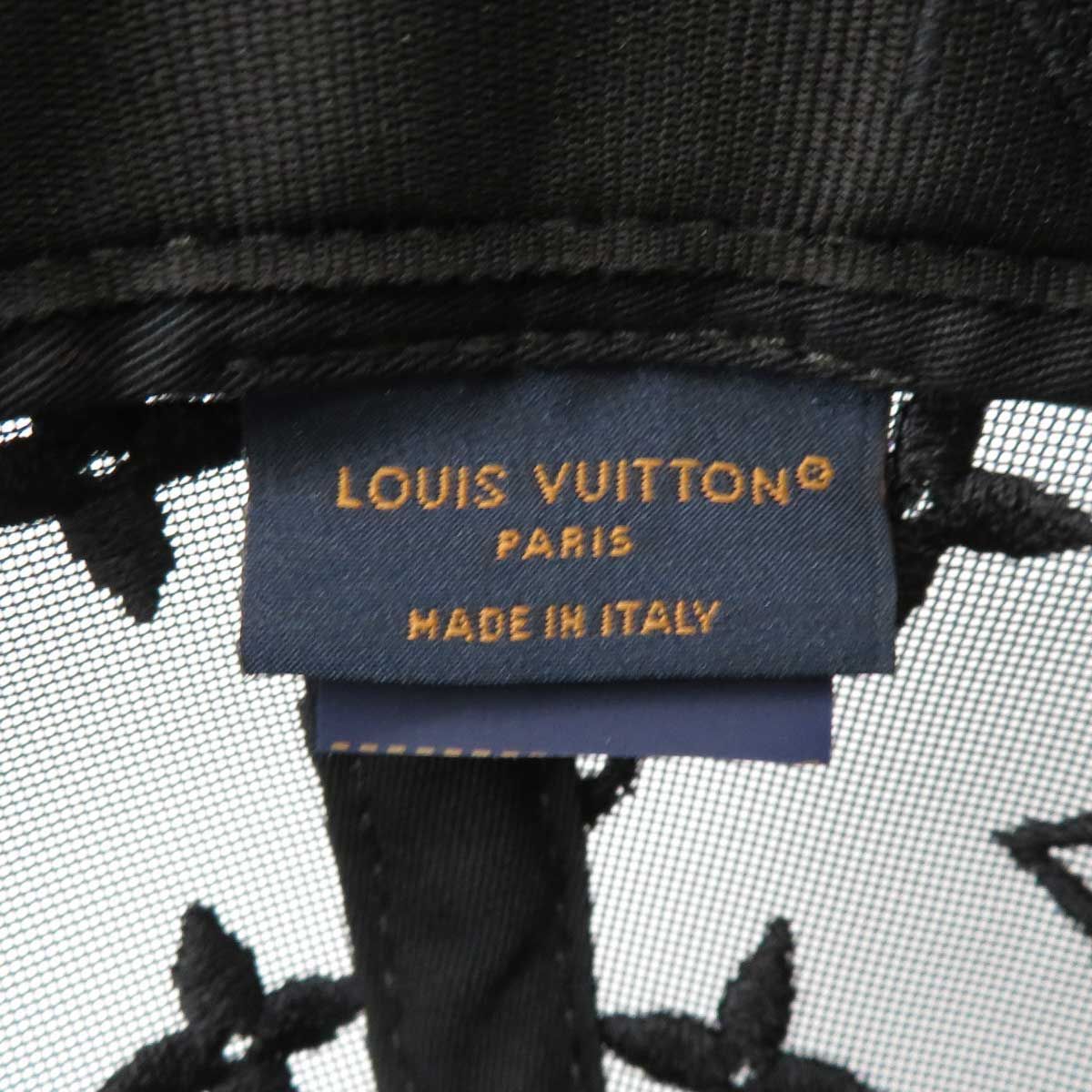 ルイヴィトン キャップ ベースボール モノグラム メッシュ M77115 ユニセックス ブラック LOUIS VUITTON【中古】 【アパレル・小物】