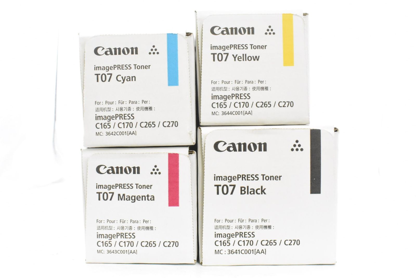 ♥ CANON 純正 トナー T07 4色 シアン マゼンタ イエロー ブラック キャノン ITI1NWXPNPZ4-D-N32-byebye