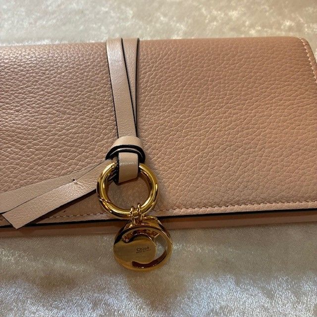 クロエ Chloé アルファベット C18HRZ レザー長財布 ピンク