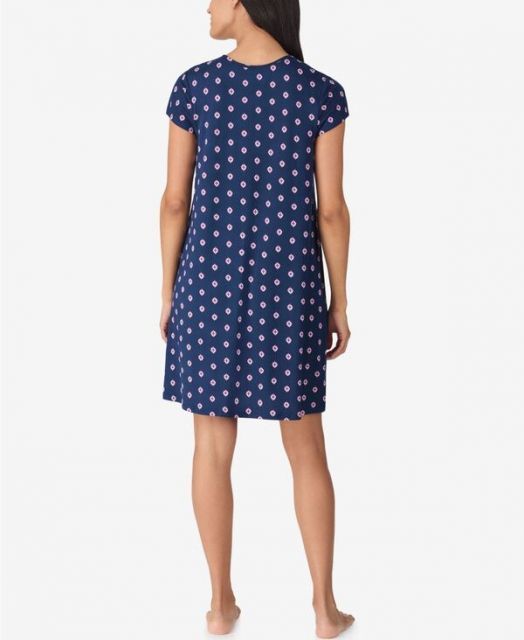 エレントレイシー レディース ナイトウェア アンダーウェア Women s Short Sleeve Chemise Dark Blue