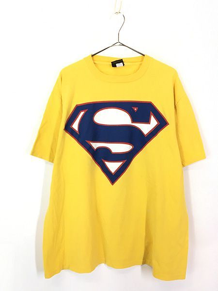 古着 00s USA製 SUPER MAN スーパーマン 「S」 マーク Tシャ