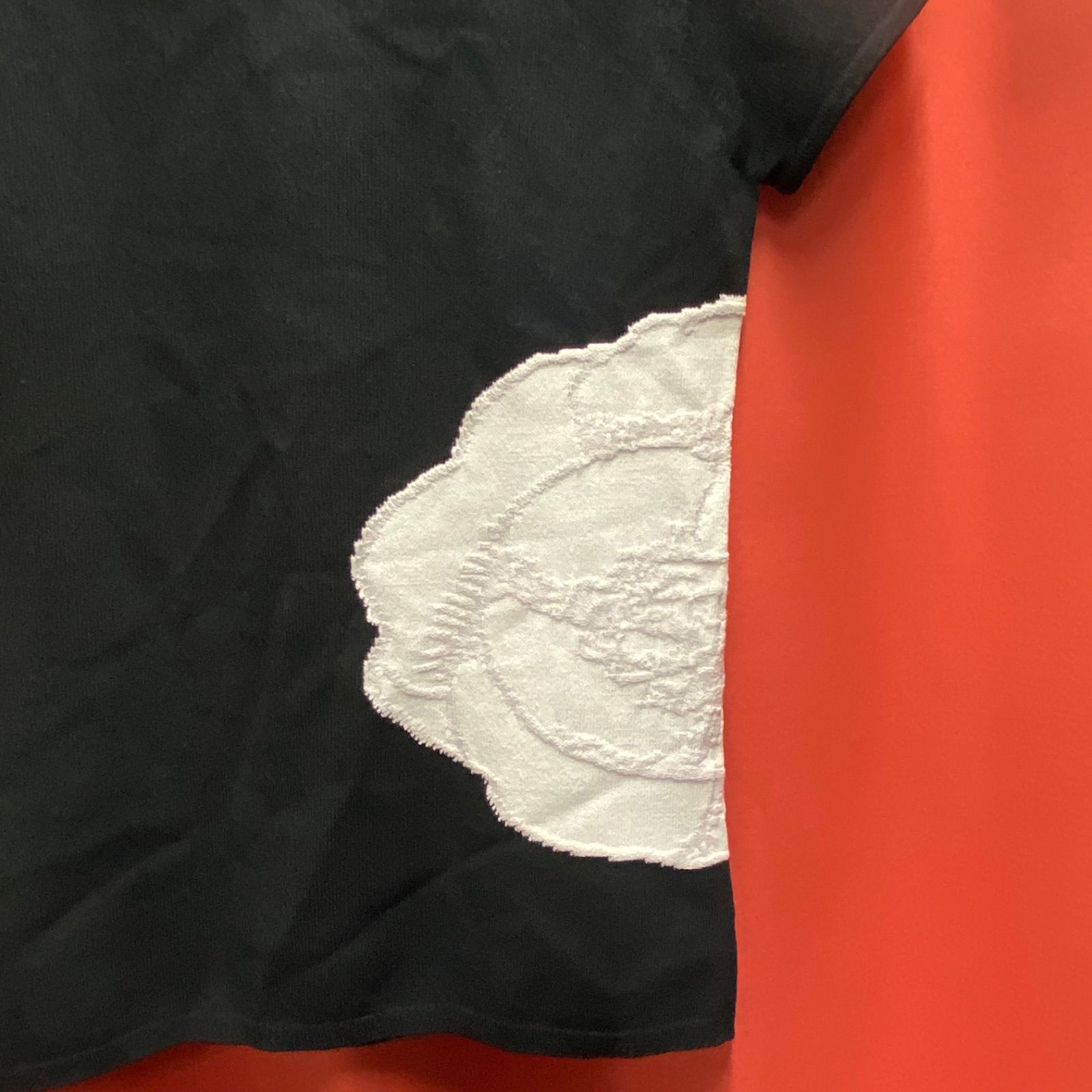 シャネル ココマーク カメリア 23K カシミヤ×シルク ニット 36