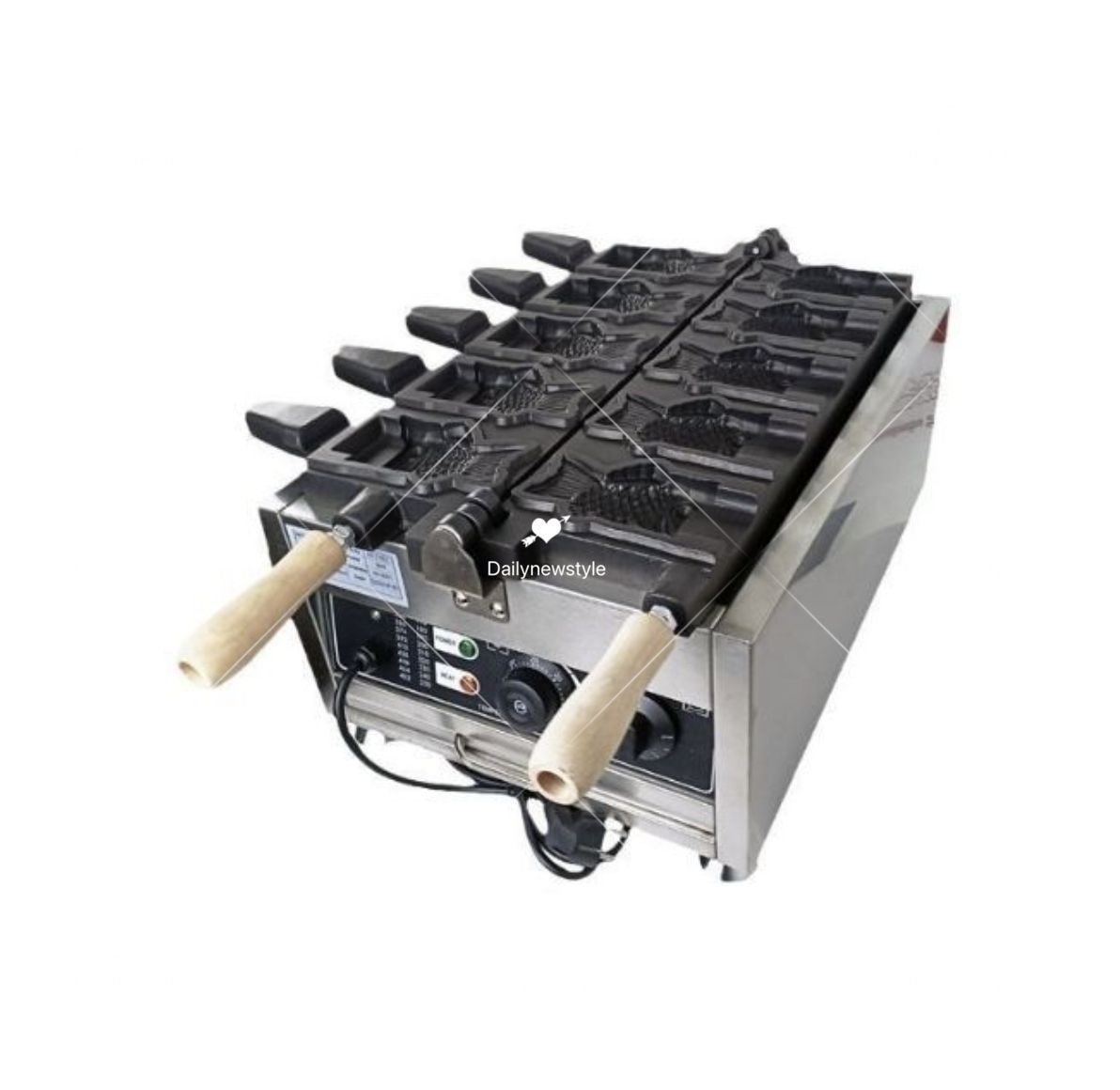 人気推薦◆アイスコーン たい焼き器 アイスクリームコーンメーカー 5個焼き 業務用 家庭用 単相 110V