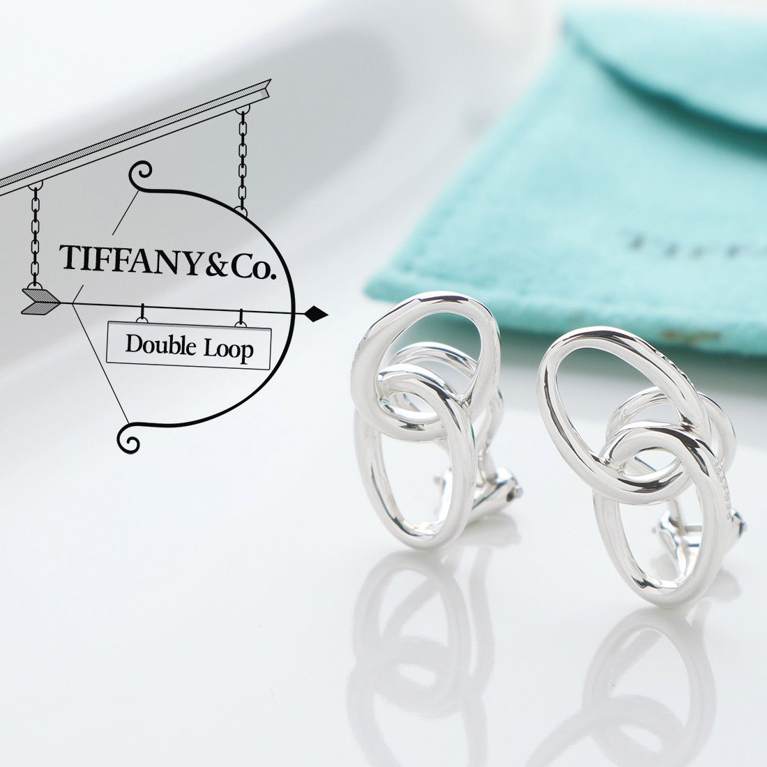 TIFFANY ティファニー ダブルループ イヤリング | nate-hospital.com