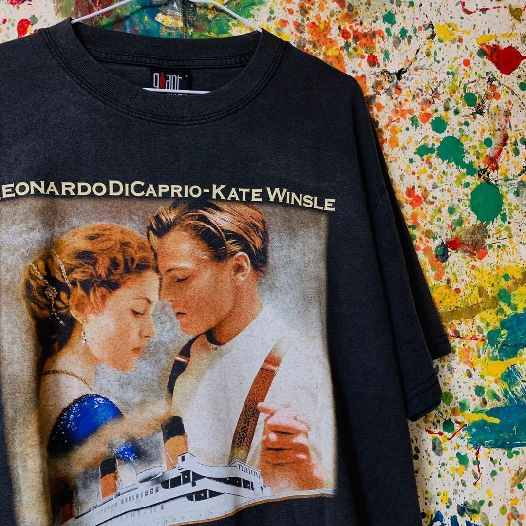 タイタニック Tシャツ リプリント 半袖 メンズ 新品 個性的 XL エモい TITANIC レオナルドディカプリオ 映画 レトロ 新品未使用 -  メルカリ