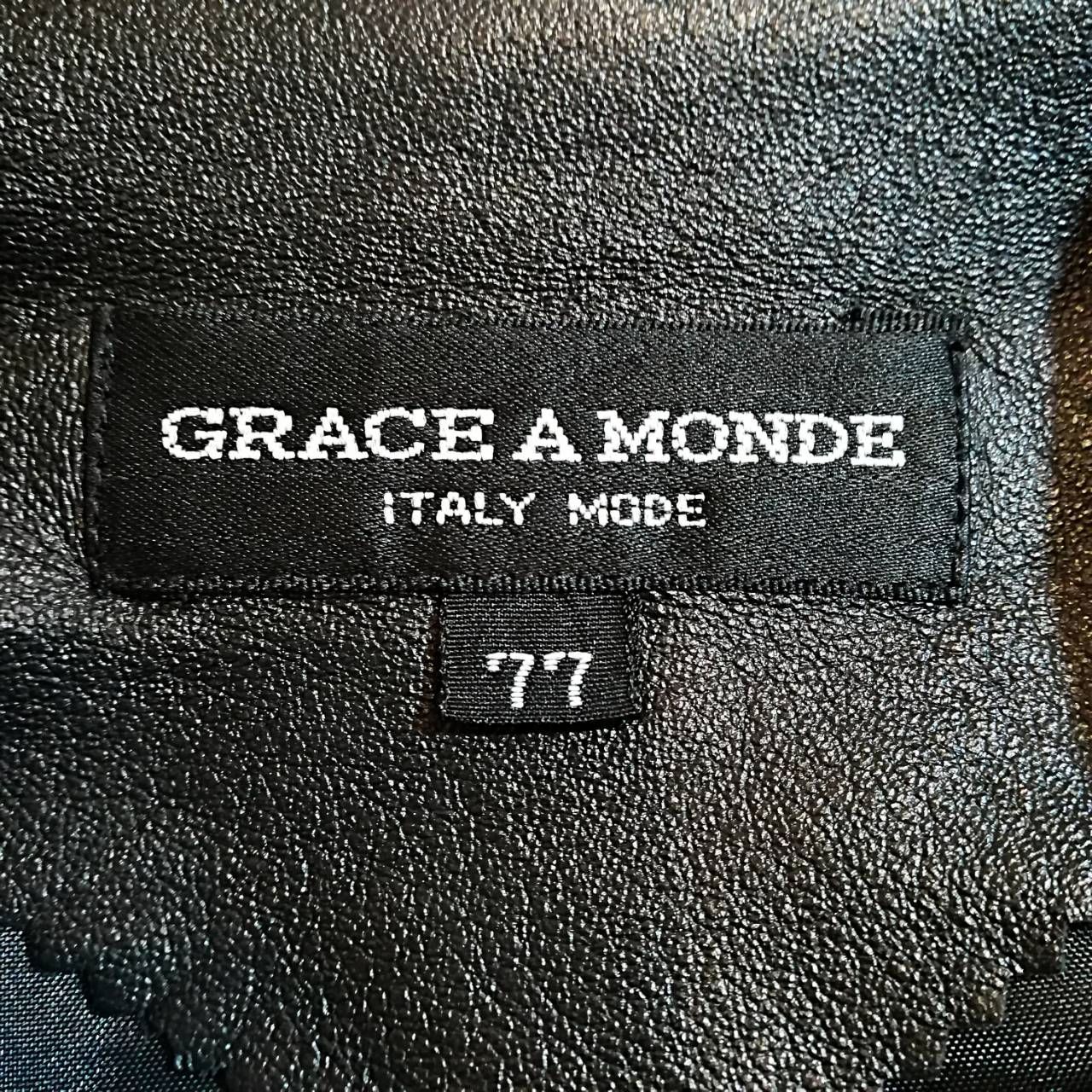 ▽3/23値下げしました▽GRACE A MONDE グレースアモンド レザーコート 