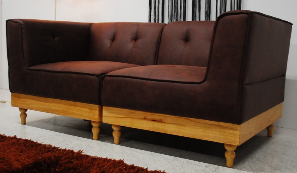 アウトレット 現品限り 一部 北欧風スタイル 新素材セーフスペックレザー 搬入が行いやすい２分割デザイン