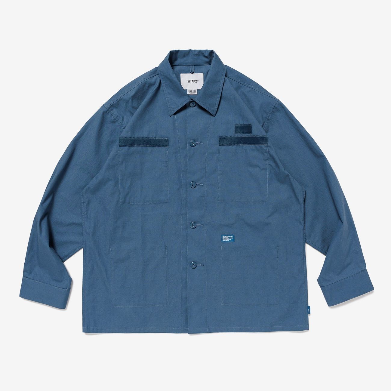 wtaps JMOD / LS S26 新品未使用　ネイビー　XL WTAPS JMOD 01 / LS / COTTON. RIPSTOP 長袖シャツ 251WVDT-SHM01