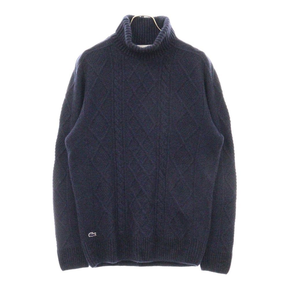LACOSTE (ラコステ) ケーブル編み タートルネック ニット セーター 