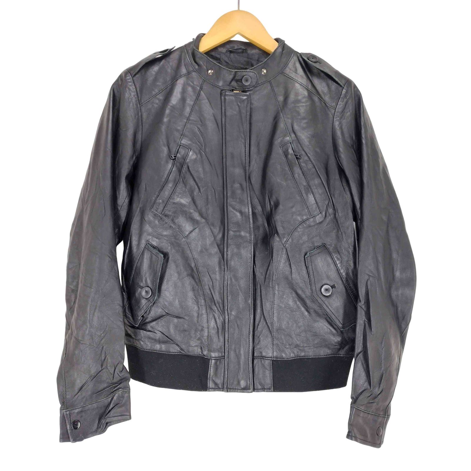 ギャップ Gap リアルレザーライダースジャケット レディース M