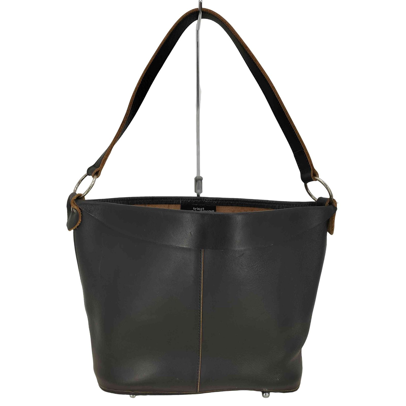 tricot COMME des GARCONS / トリココムデギャルソン | 2way バケツ型 ショルダーバッグ | ブラック/ベージュ | レディース tricot COMME des GARCONS - tricot COMME des GARCONS / トリコ