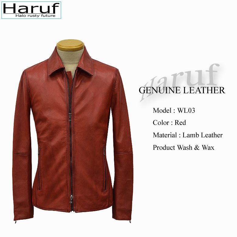 送料無料】 本革 ライダースジャケット メンズ 本革ラムレザー