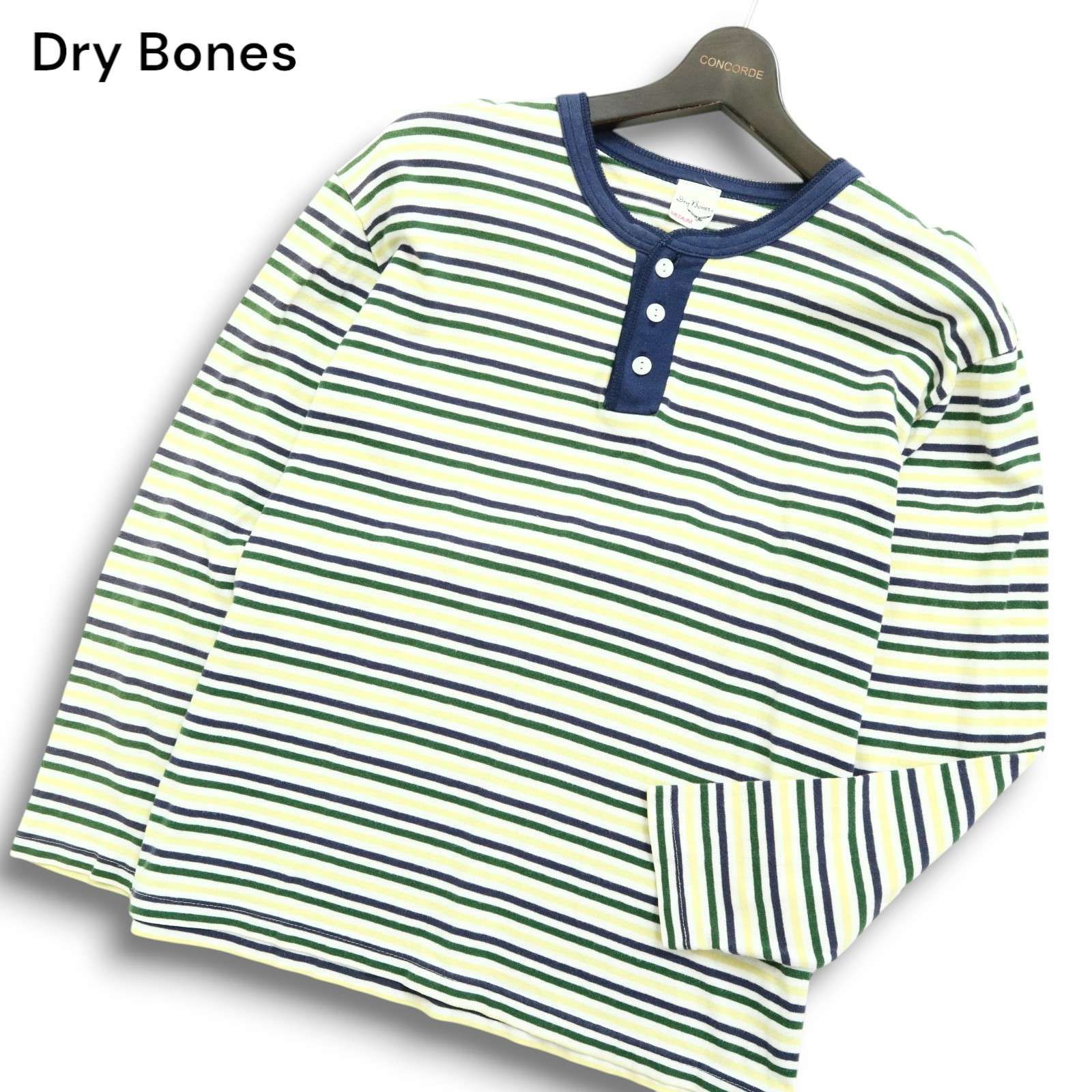Dry Bones ドライボーンズ 通年☆ ボーダー ヘンリーネック 長袖 