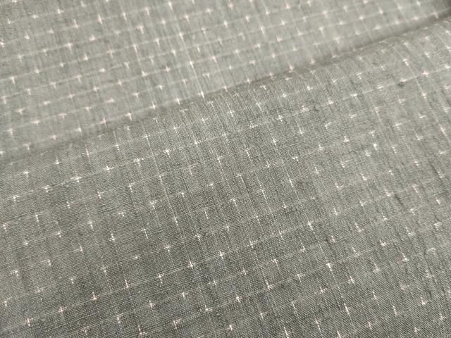 平和屋着物●本場結城紬　重要無形文化財　結城紬　蚊絣　間道　正絹　逸品　DAAV1486tw 平和屋着物○本場結城紬 重要無形文化財 結城紬 蚊絣 間道 正絹 逸品