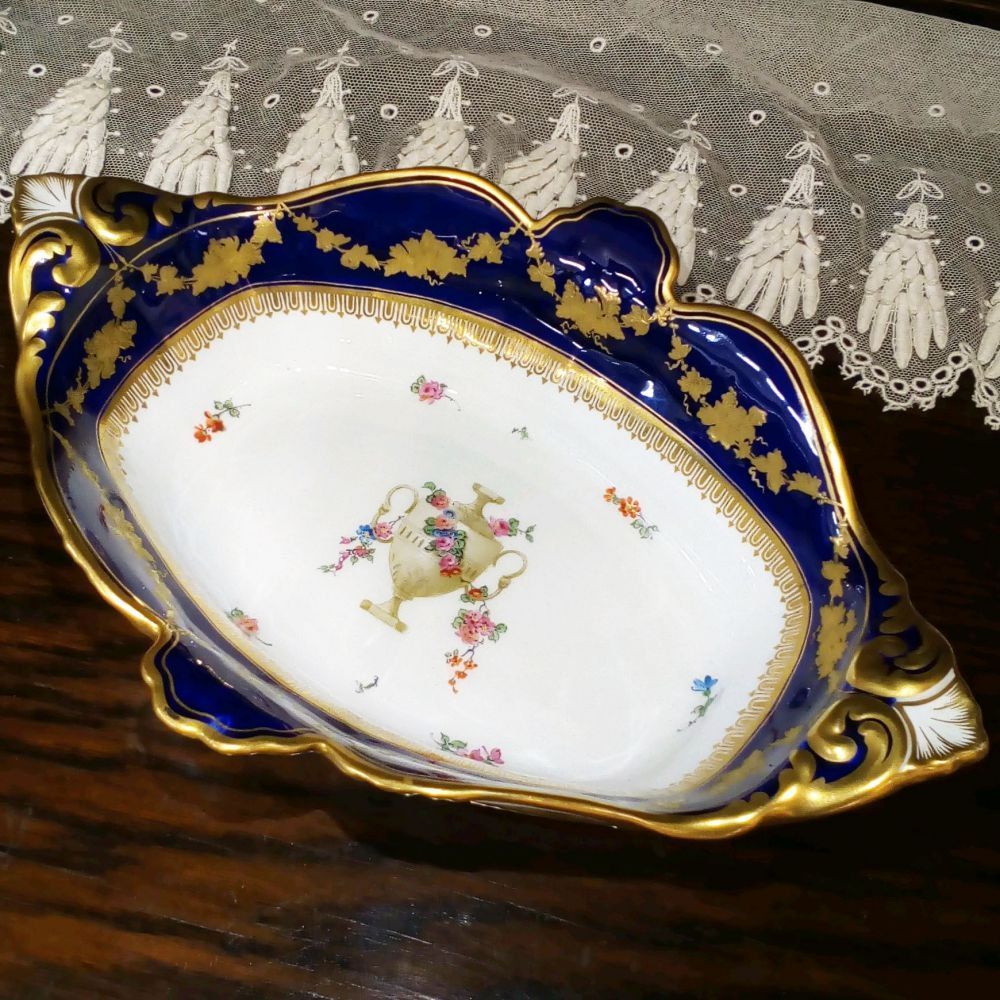 スイス ハンドペイント 深皿 ヘレンド プレート□インドの華 ピンク