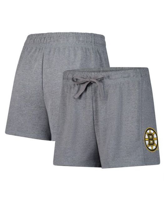 送料無料 ファナティクス レディース ハーフパンツ ショーツ ボトムス Women s Heather Gray Boston Bruins Logo Shorts Heather Gray