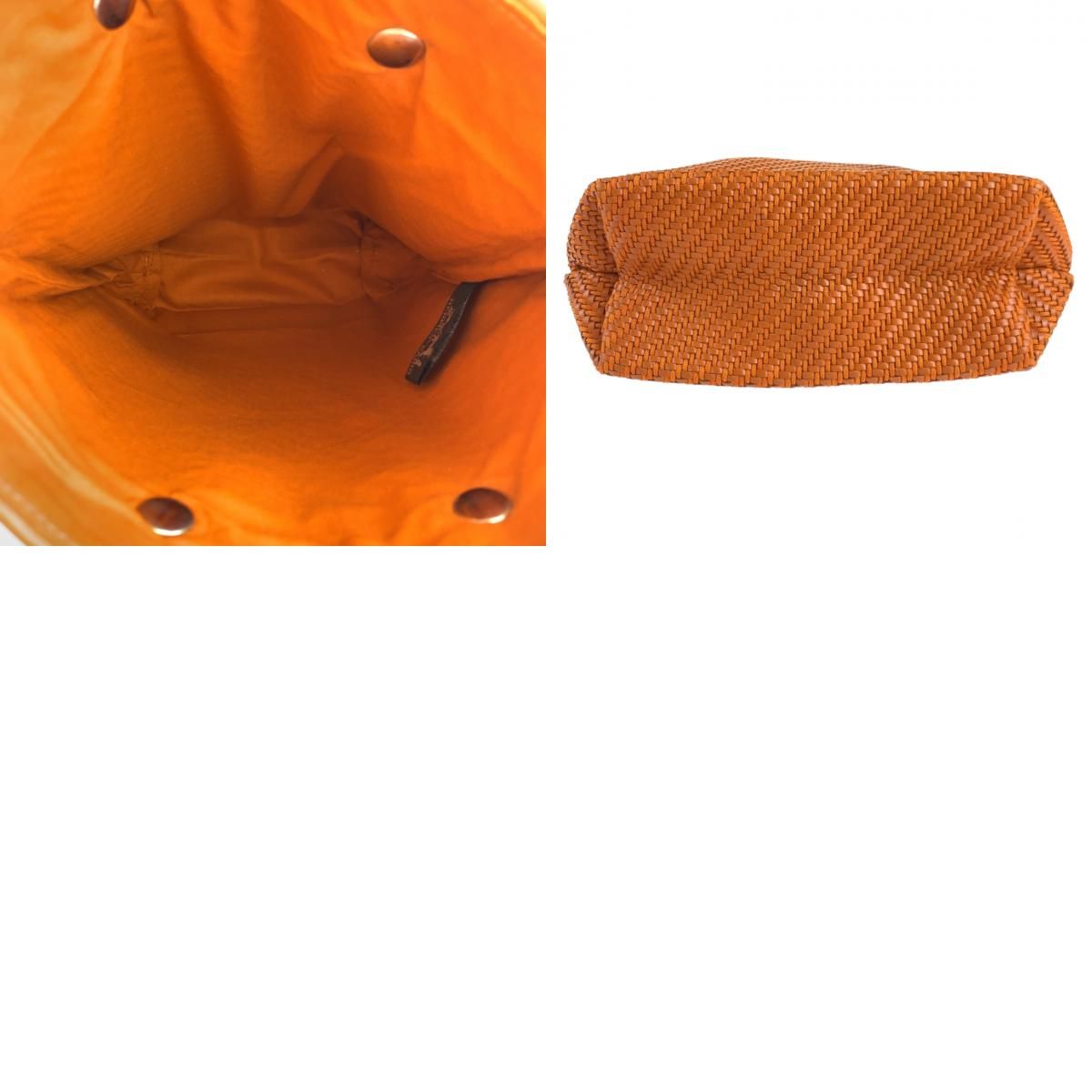 美品 HERMES エルメス アメダバ ディアゴPM オレンジ 橙 シルバー金具 カーフ ハンドバッグ トートバッグ レディース 403186
