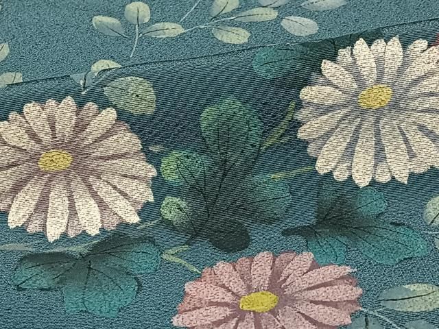 平和屋着物□訪問着 作家物 手描き 草花文 暈し染め 正絹 逸品