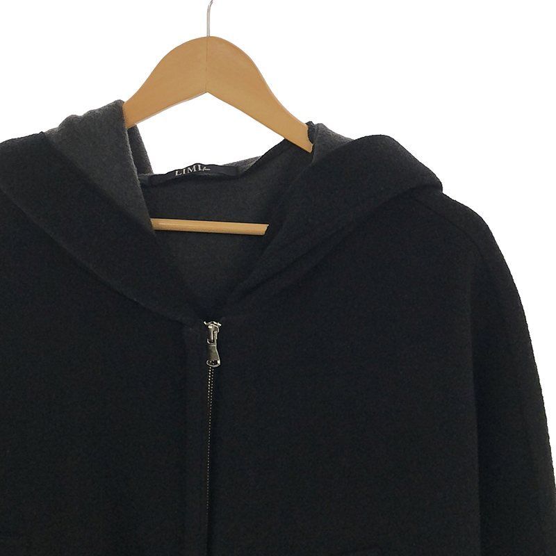 最終値下げ　美品　LIMI feu リミフゥ　変形　アシンメトリー　ウールコート 最終値下げ 美品 LIMI feu リミフゥ 変形 アシンメトリー ウール