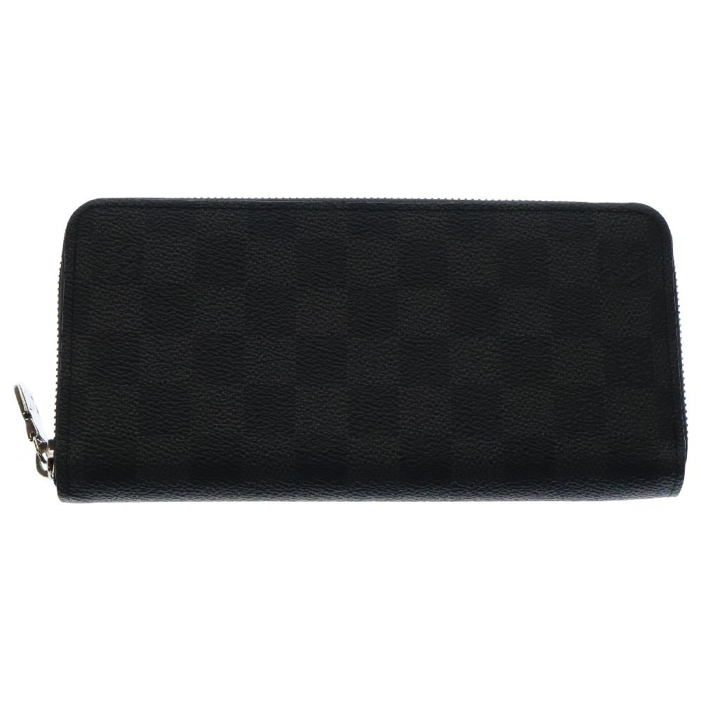 LOUIS VUITTON ルイヴィトン ダミエ ジッピーウォレット ロングウォレット 長財布 ブラック シルバー金具 ホリゾンタル PVC N00056